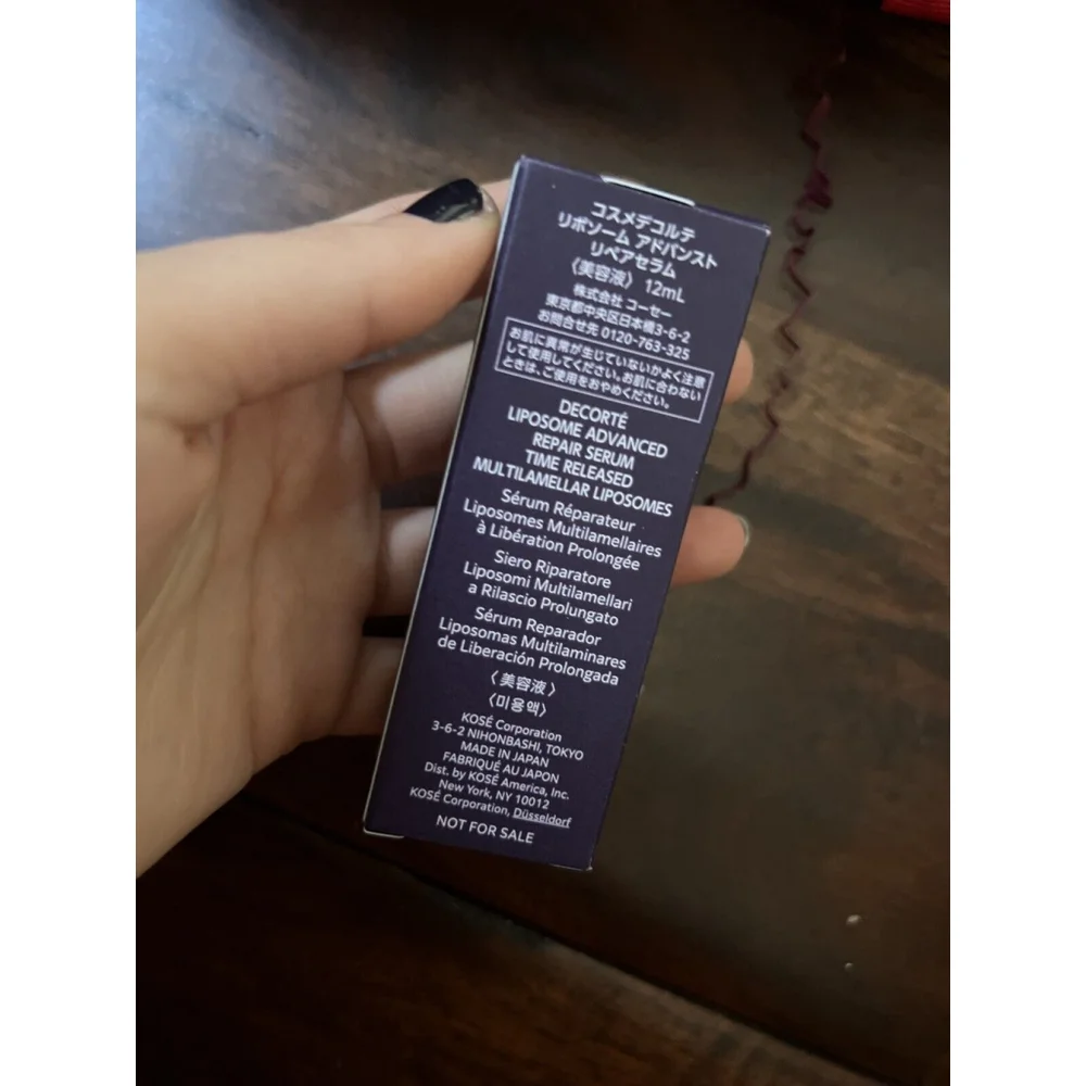 DECORTE Liposome Advanced Repair Serum .4 oz 12mL NIB Time Released Travel Size